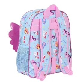 Koululaukku My Little Pony Wild & free 32 x 38 x 12 cm Sininen Pinkki